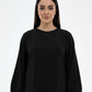 Lightweight Harir Maqsood Black Prayer Abaya