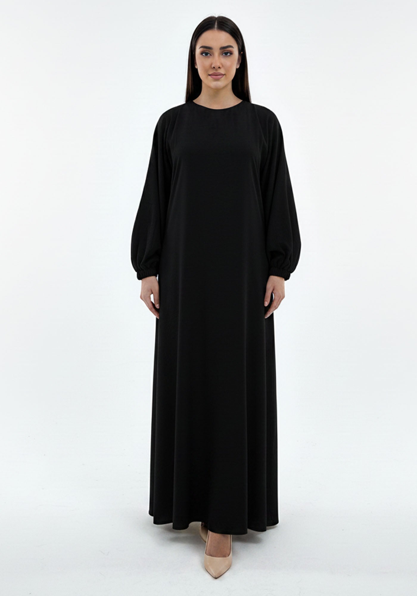 Lightweight Harir Maqsood Black Prayer Abaya