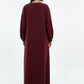 Lightweight Maroon Harir Maqsood Prayer Abaya