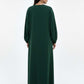 Lightweight Green Harir Maqsood Prayer Abaya