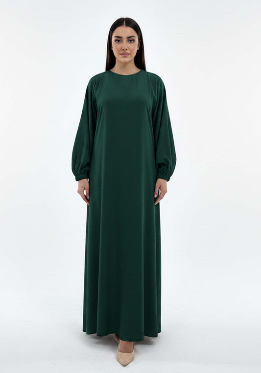 Lightweight Green Harir Maqsood Prayer Abaya