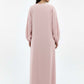 Lightweight Pink Harir Maqsood Prayer Abaya