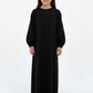 Kids Harir Maqsood Prayer Abaya I Black