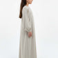 Kids Harir Maqsood Prayer Abaya I Beige