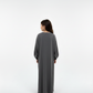 Kids Harir Maqsood Prayer Abaya I Grey
