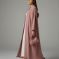 Signature Korean Nida Open Abaya I Minimalist High-Neck Design
