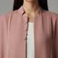 Signature Korean Nida Open Abaya I Minimalist High-Neck Design