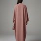 Signature Korean Nida Open Abaya I Minimalist High-Neck Design