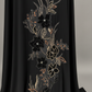 Premium Black Korean Nida Abaya – Elegant Handwork & Lace Floral Embroidery with Chiffon Headscarf