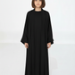 Black Premium 3-Piece Kids Abaya Set – Lightweight Harir Maqsood Modest Wear for Girls