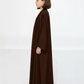 Brown Premium 3-Piece Kids Abaya Set – Lightweight Harir Maqsood Modest Wear for Girls