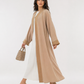 Minimalist Scalloped Trim & Open Front with Headscarf