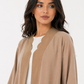Minimalist Scalloped Trim & Open Front with Headscarf