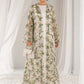Net Floral Abaya with Headscarf – Elegant, Modest, Luxury Women’s Abaya for Special Occasions