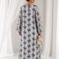 Net Floral Abaya with Plain Chiffon Headscarf – Elegant, Modest, Luxury Women’s Abaya for Special Occasions