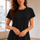 Nida Short Sleeve Inner Dress – Premium Black Under Abaya Dress