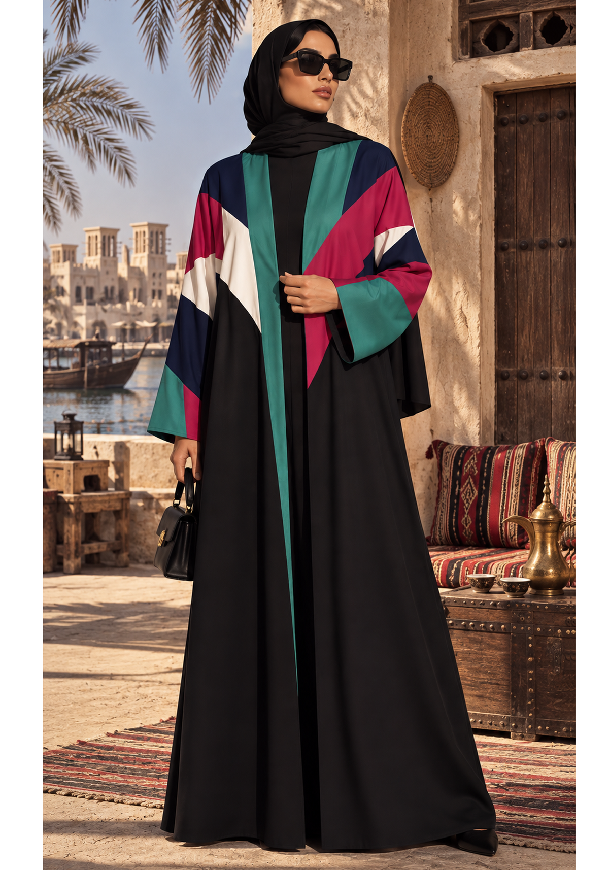 The Structured Nida Abaya, 1980s Power Dressing, Reimagined