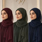 Chiffon Wool Shayla Set of 3 | Non-Slip Premium Hijab Scarves