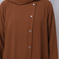 Brown Kids Abaya with Matching Hijab for Girls Korean Nida Fabric Modest Islamic Dress 9 Colors Available