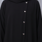 Black Kids Abaya with Matching Hijab for Girls Korean Nida Fabric Modest Islamic Dress 9 Colors Available