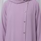 Mauve Kids Abaya with Matching Hijab for Girls Korean Nida Fabric Modest Islamic Dress 9 Colors Available