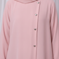 Pink Kids Abaya with Matching Hijab for Girls Korean Nida Fabric Modest Islamic Dress 9 Colors Available