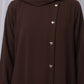 Dark Brown Kids Abaya with Matching Hijab for Girls Korean Nida Fabric Modest Islamic Dress 9 Colors Available
