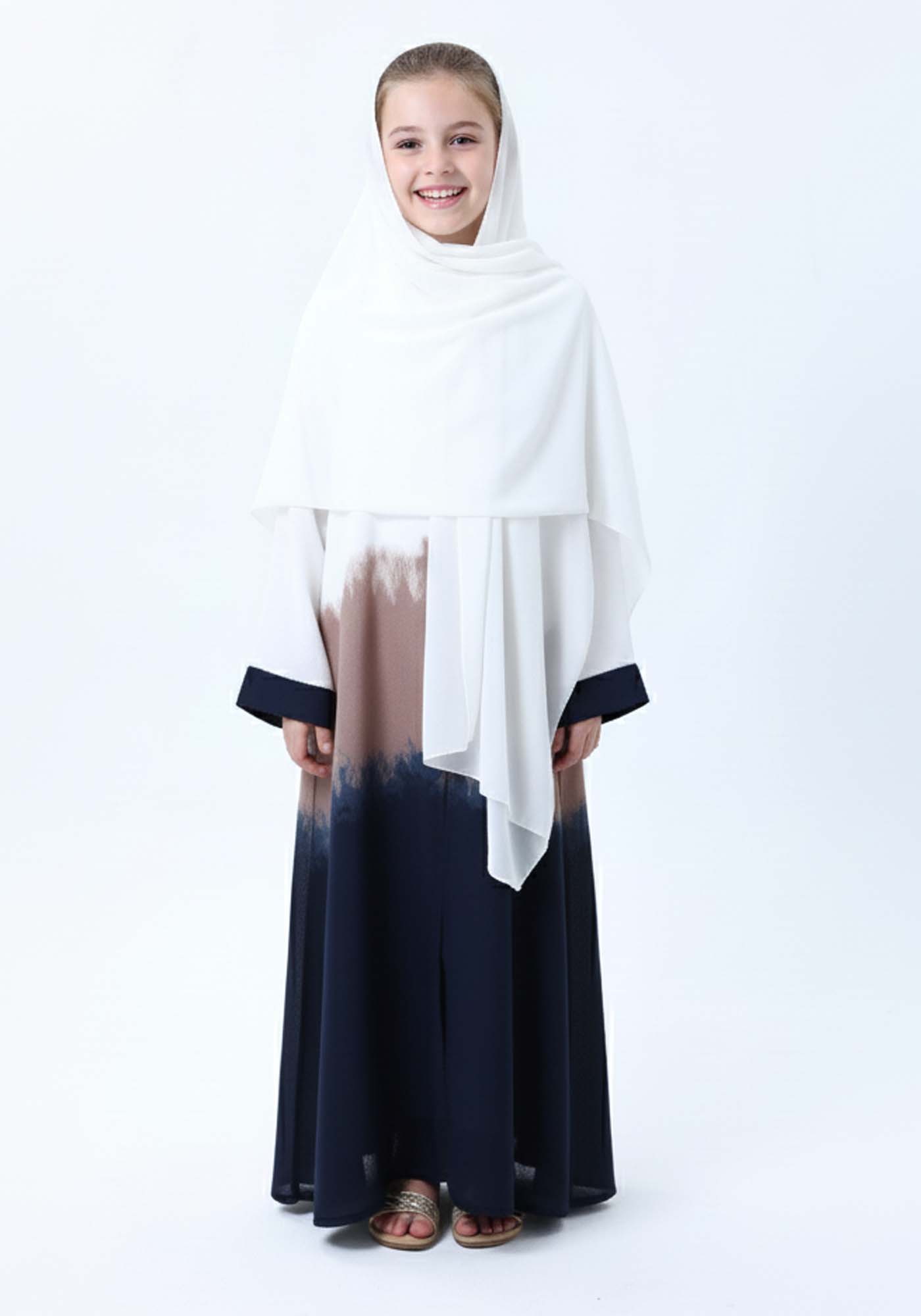 Girls' Dip-Dye CEY Abaya & Headscarf