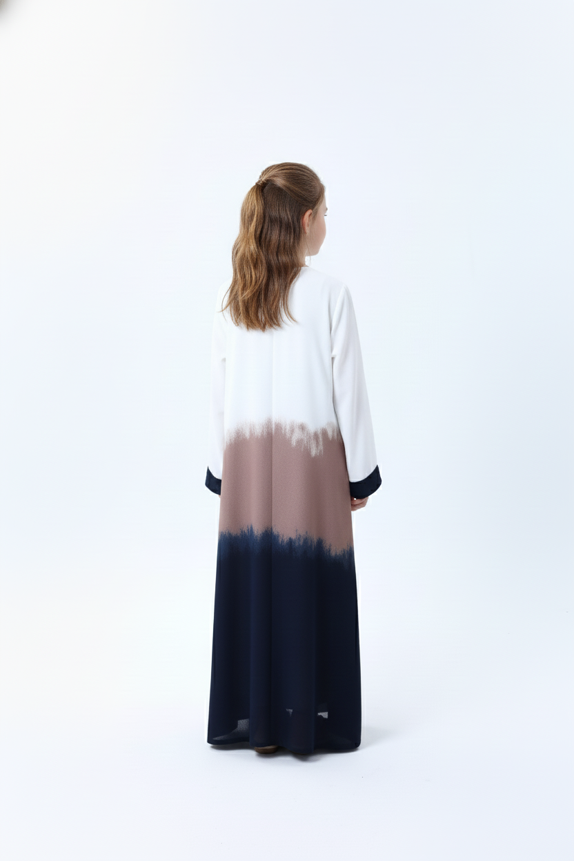 Girls' Dip-Dye CEY Abaya & Headscarf
