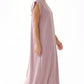 Dusty Mauve Nida under abaya dress, side view