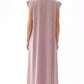 Dusty Mauve Nida under abaya dress, back view