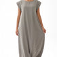 Sage Green Nida under abaya dress, front view