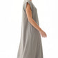 Sage Green Nida under abaya dress, side view