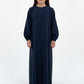 Kids Harir Maqsood Prayer Abaya I Midnight Navy