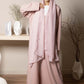 Pink Barbie Crepe Abaya with Matching Sheila for Office and Meetings