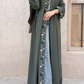 Hand-Embroidered Green Barbie Crepe Abaya with Headscarf | Made in UAE