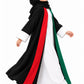 Girls' National Day abaya, side view