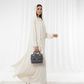 Harir Maqsood Beige Prayer Abaya – Attached Hijab Design