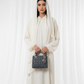 Harir Maqsood Beige Prayer Abaya – Attached Hijab Design