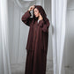 Chic Brown Elegance Abaya, view 3