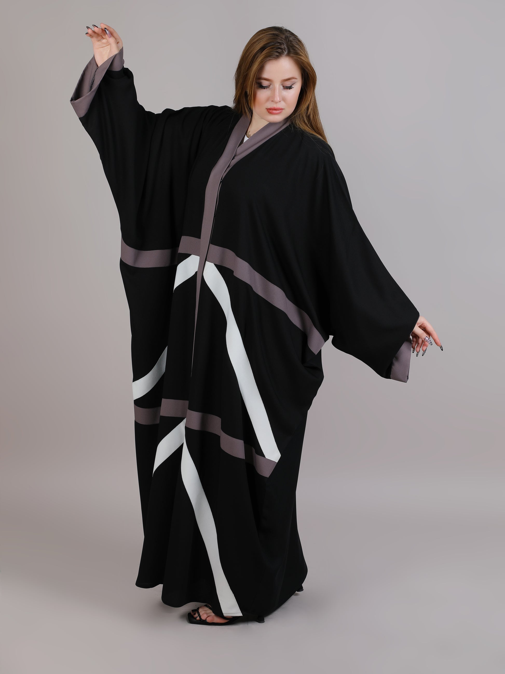 MSquare Fashion Black Nida Bhist Abaya