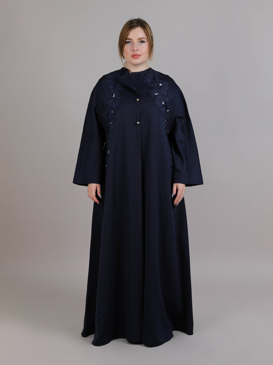 MSquare Fashion Navy Crepe Abaya