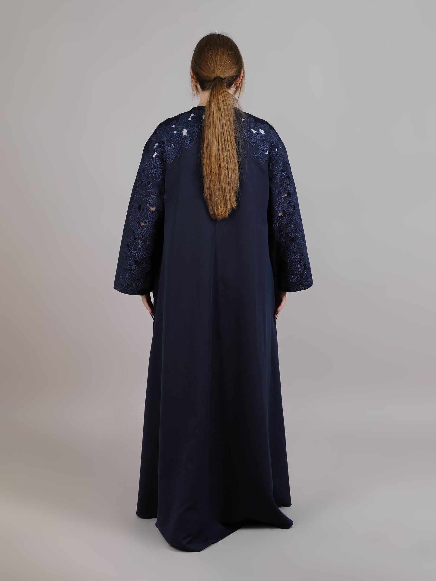 MSquare Fashion Navy Crepe Abaya